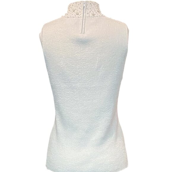Once Again Pearl Sleeveless Turtleneck Top - Picture 3 of 5